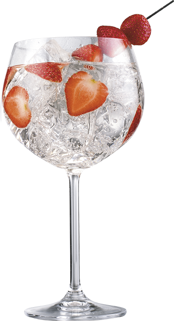 Copa de balón de Vodka Mink Strawberry